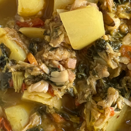 pulled jackfruit stew